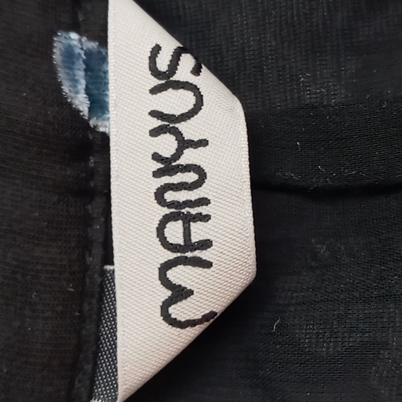 Manyus Vintage 100% Silk Burnout Velvet Skirt With Tulle Lining Ruffle Hem Small - Picture 7 of 10